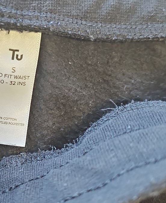 Tu Men's Black Fleece Sweat Shorts - Size S (30-32") M705 - Image 9