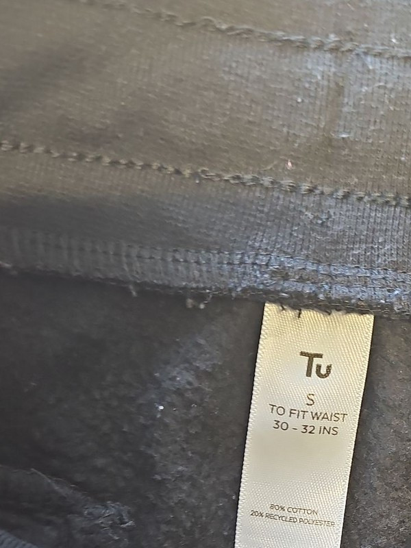 Tu Men's Black Fleece Sweat Shorts - Size S (30-32") M705 - Image 10