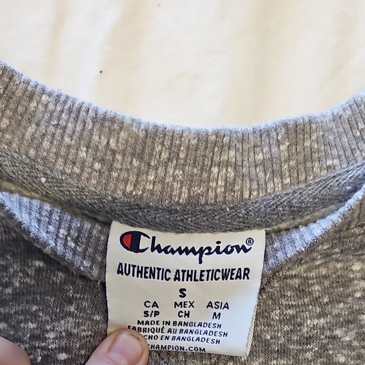 Champion Texas A&M Grey Heather Raglan Sweatshirt S L693 - Image 10