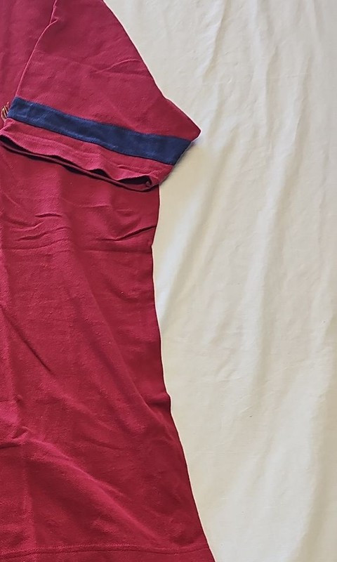Vintage Nautica Red Short Sleeve Pique Polo Shirt XL K670 - Image 9