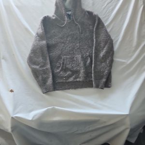 Next Men's Knitted Borg-Lined Hoodie in Mottled Brown 294