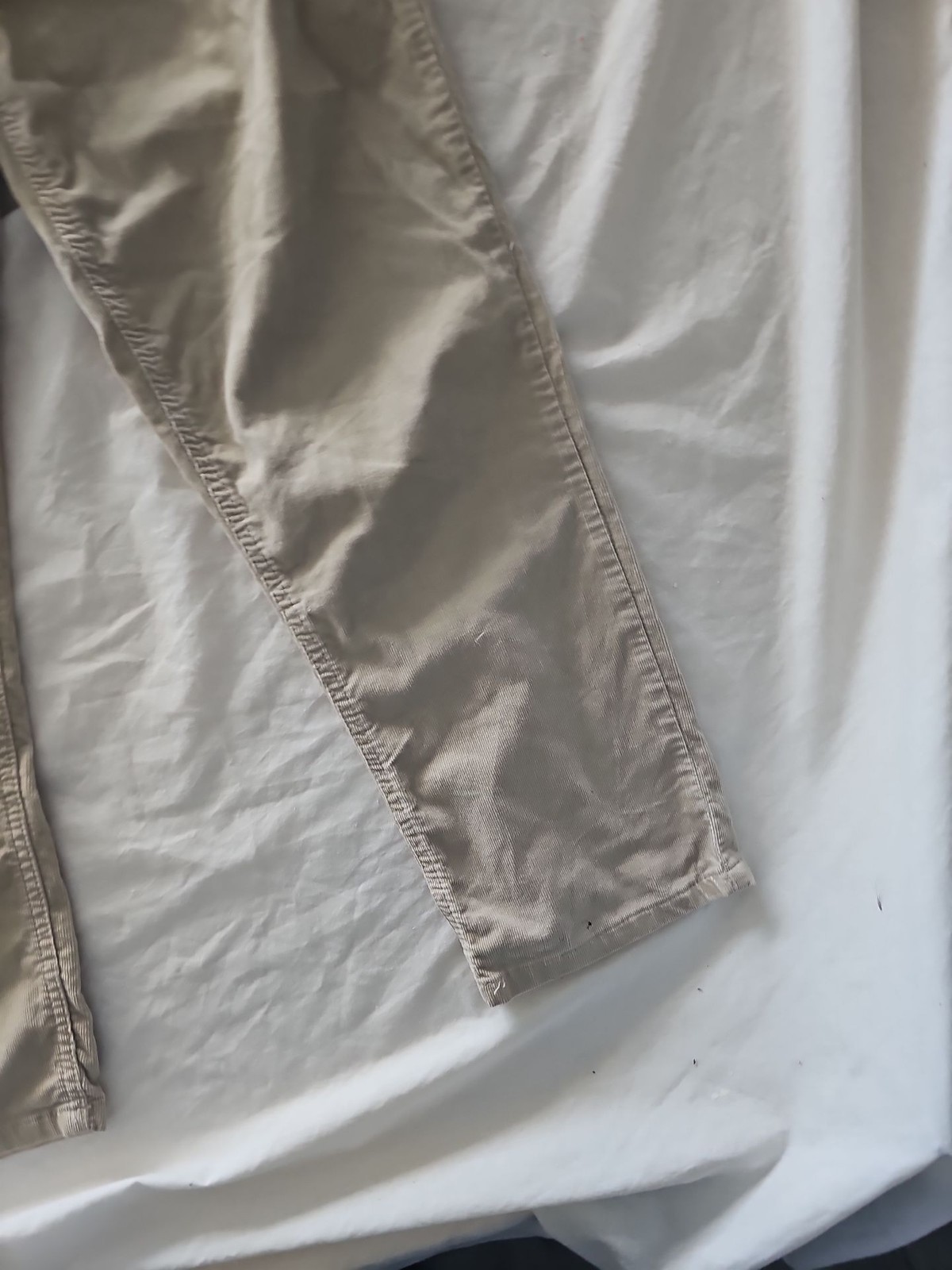 Vintage Beige Corduroy Straight Leg Trousers 247 - Image 9