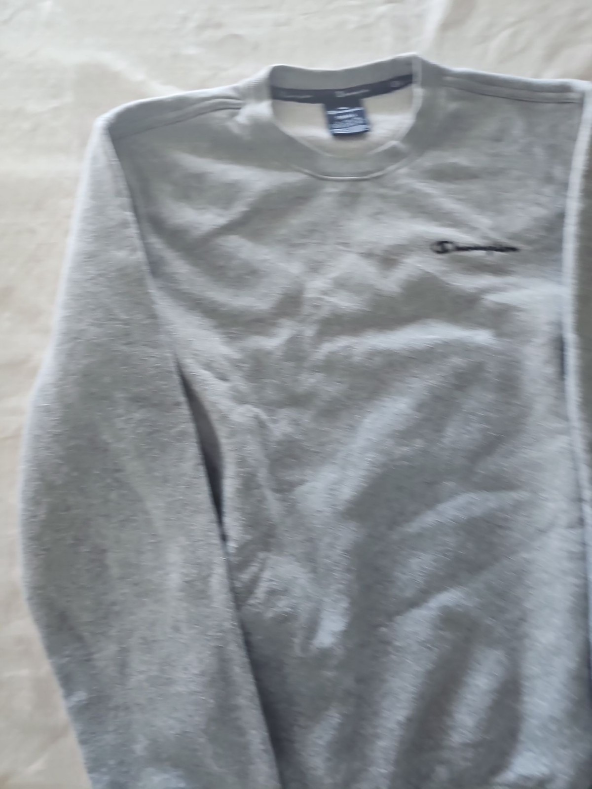Vintage Champion Heather Grey Crewneck Sweatshirt Small 242 - Image 8