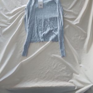 New with Tags Warehouse Pale Blue Pointelle Knit Cardigan & Top Set  239