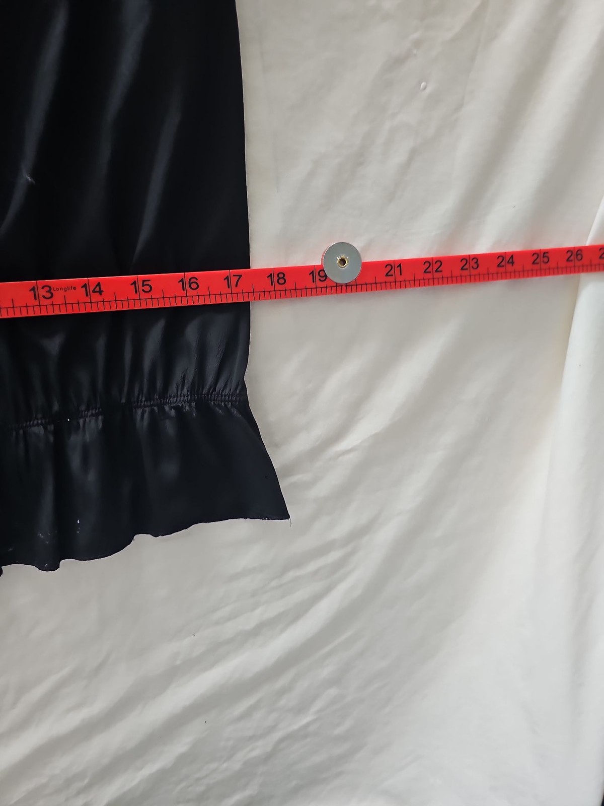 Next Black Satin Ruched Short Sleeve Blouse New With Tags 231 - Image 11