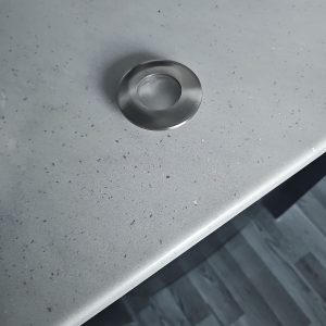 Modern Brushed Steel Recessed LED Downlight Trim Bezel