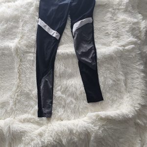 Marika Color-Block Active Performance Leggings Black/Grey/White