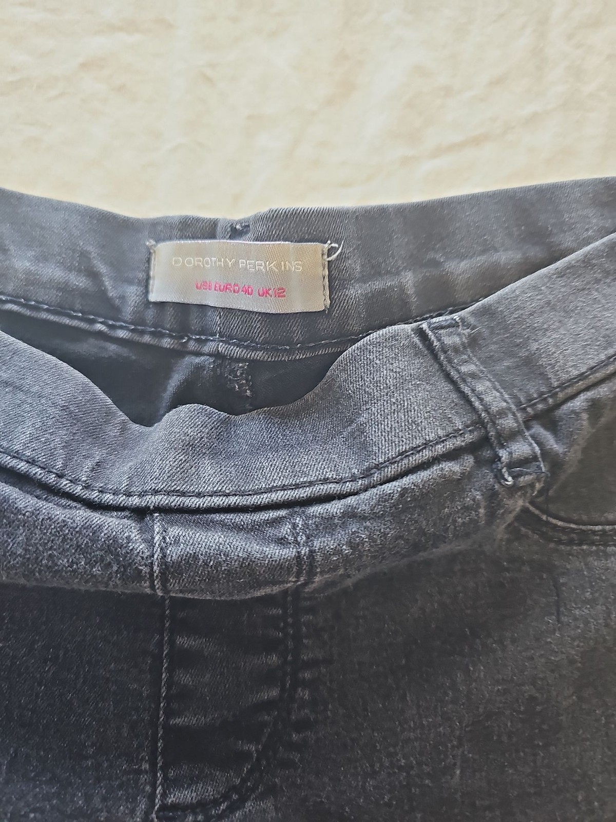 Dorothy Perkins Women’s Charcoal Grey Skinny Jeggings – UK 12 428