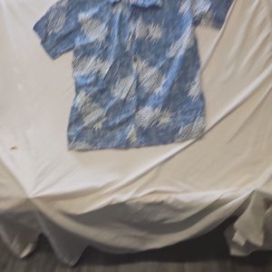Palmwave Hawaii Men's Blue Pineapple Print Cotton Hawaiian Shirt - Size XL