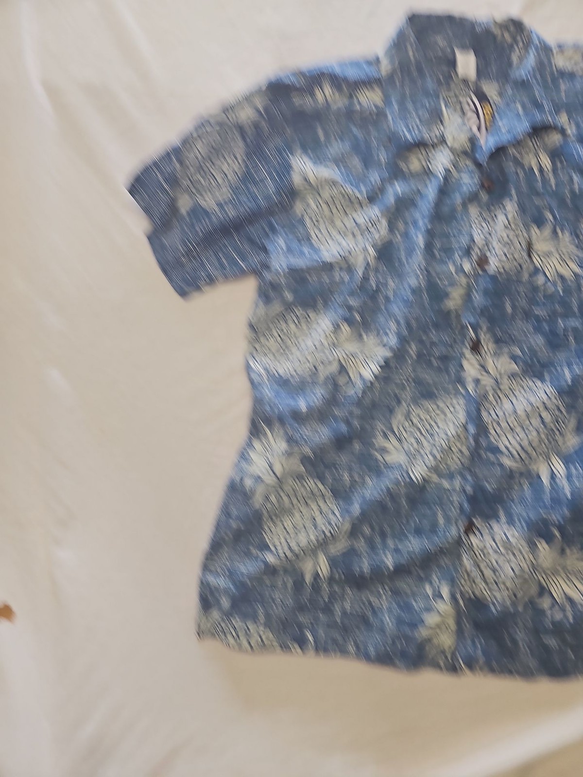 Palmwave Hawaii Men's Blue Pineapple Print Cotton Hawaiian Shirt - Size XL - Image 8
