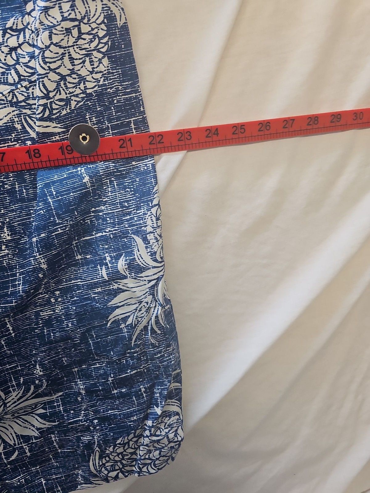 Palmwave Hawaii Men's Blue Pineapple Print Cotton Hawaiian Shirt - Size XL - Image 11