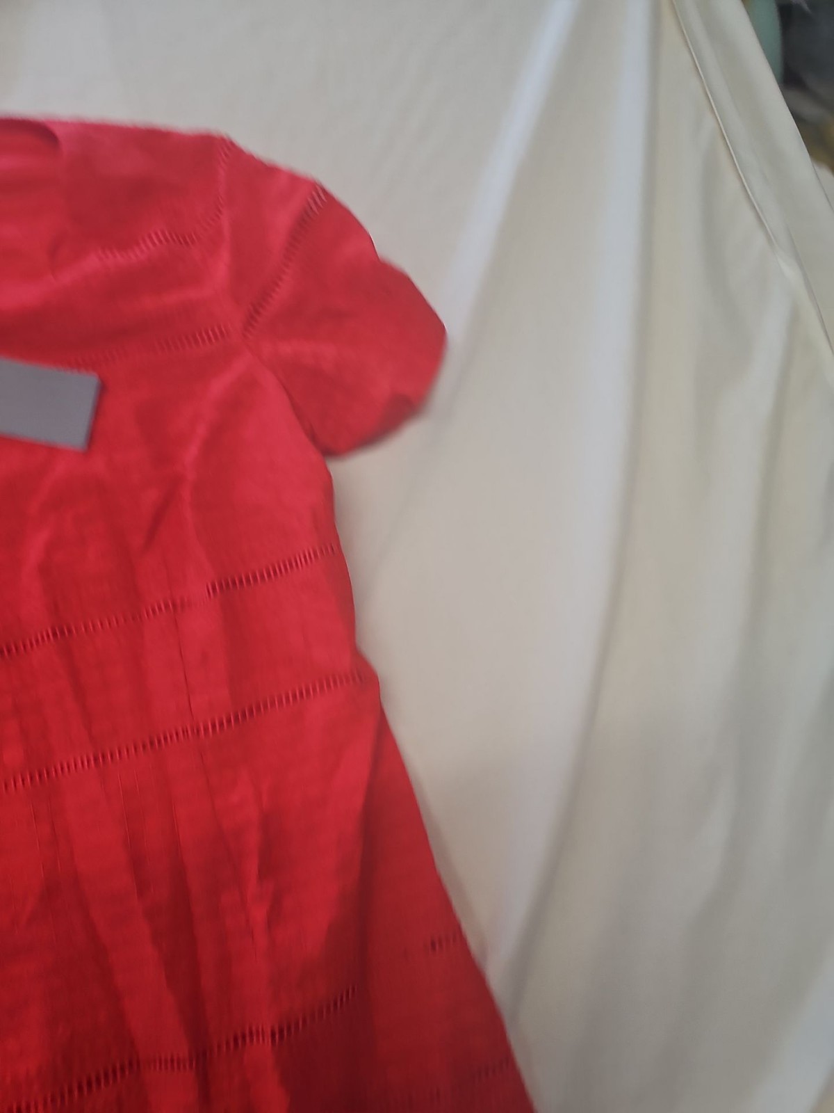 Precis Petite Coral Red Embroidered Shift Dress - NWT UK 18 - Image 7