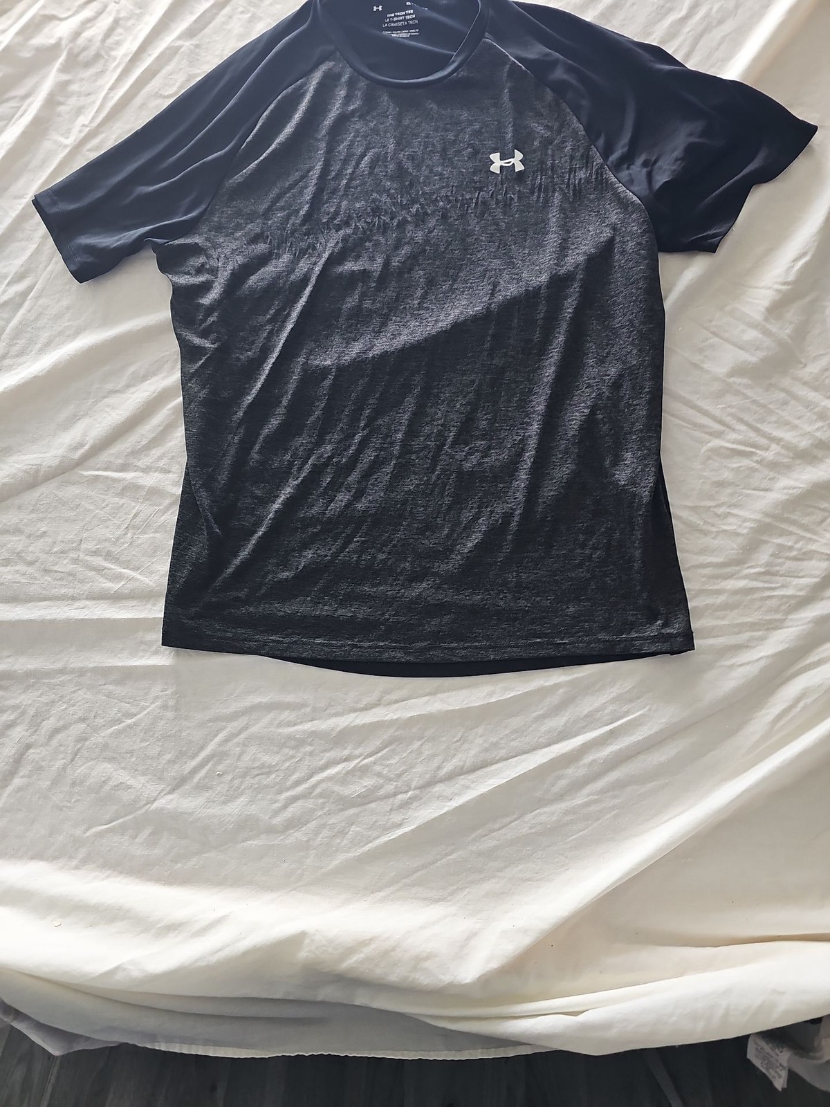 Under Armour Tech Tee Men's XL Charcoal Grey Training Shirt - Image 10
