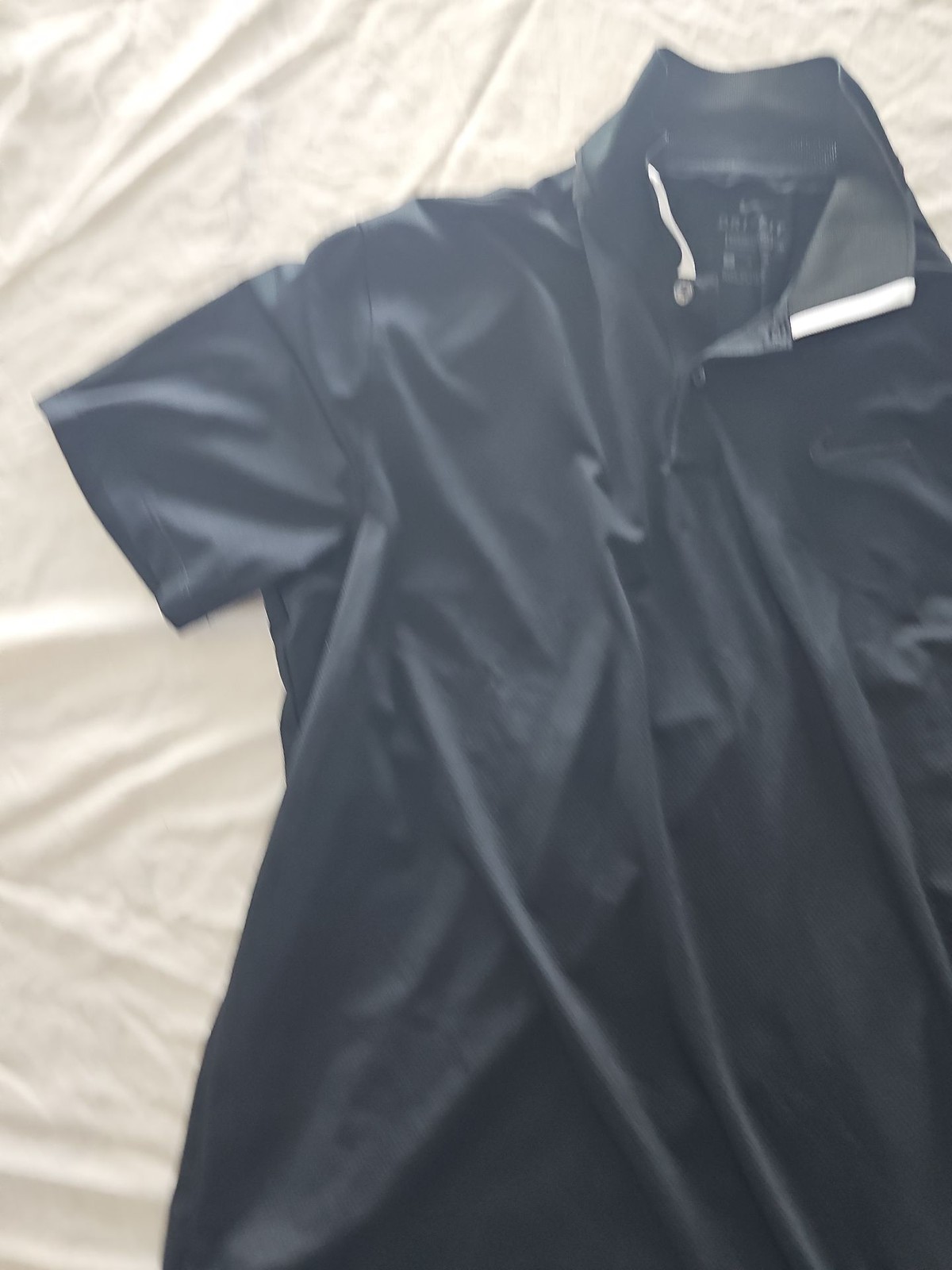 Nike Dri-FIT Standard Fit Black Polo Shirt - Men's Size M - Image 8