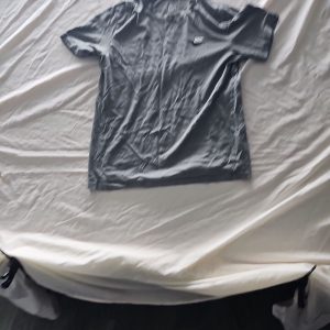 Nike Charcoal Grey Embroidered Logo Graphic Tee