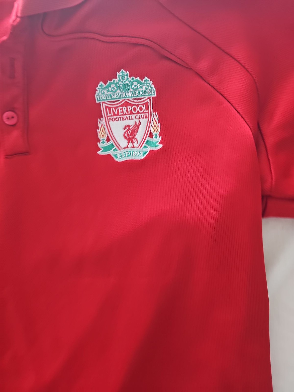 Vintage Adidas Liverpool FC Polo Shirt Carlsberg Sponsor - Image 8