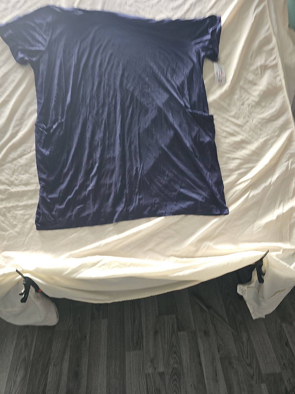 Ponte a Roma Fashion Navy Blue Oversized T-Shirt Dress