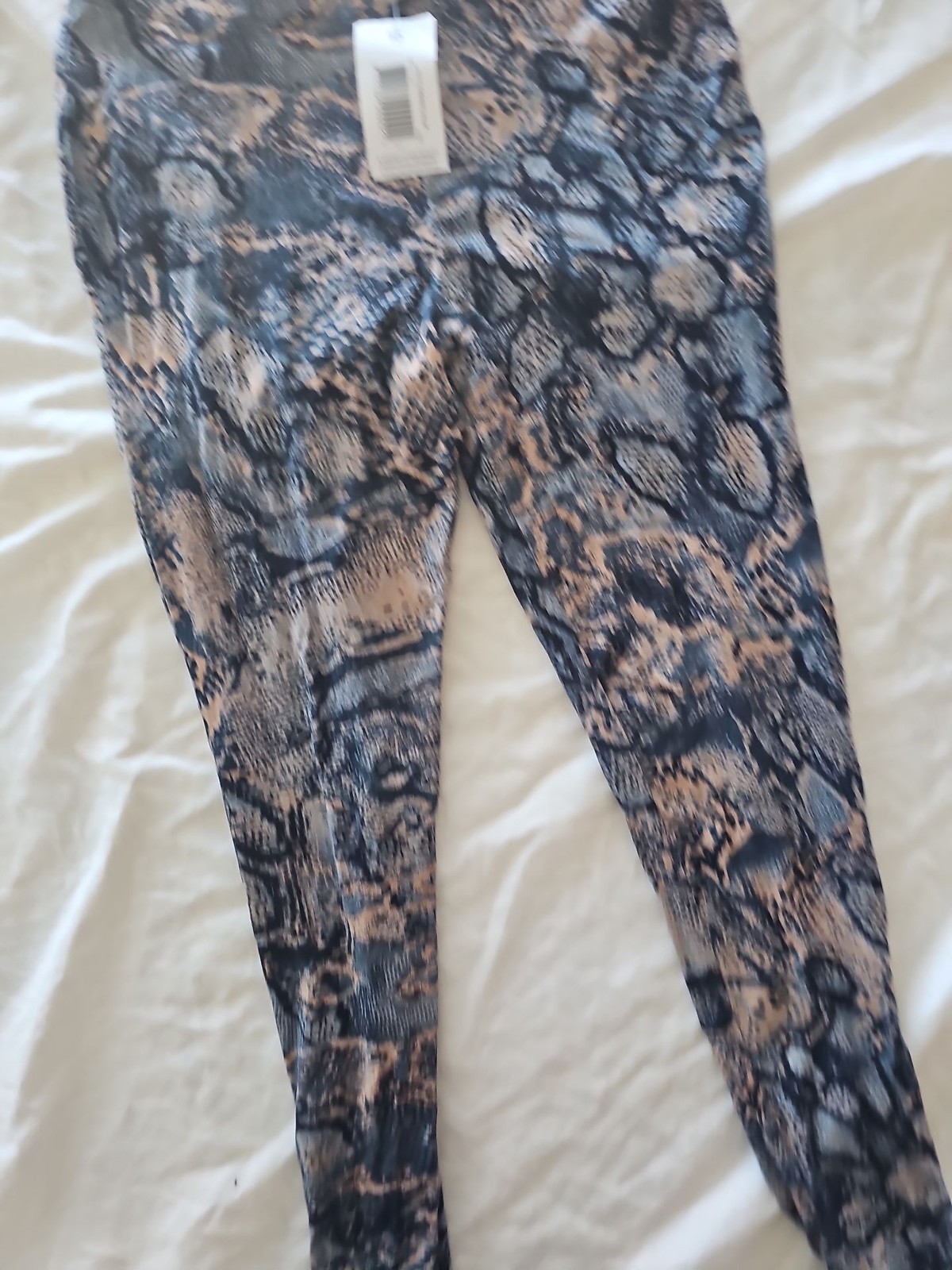 Papaya Matalan Snakeskin Print Leggings Size 10 NWT - Image 8