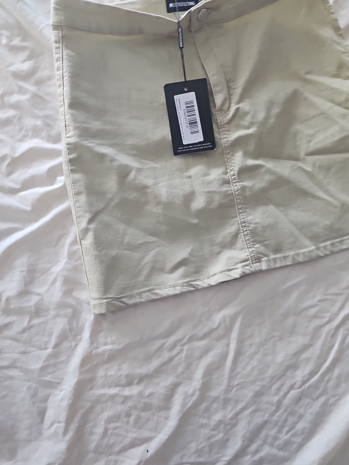PrettyLittleThing Stone Denim Mini Skirt NWT - Image 9