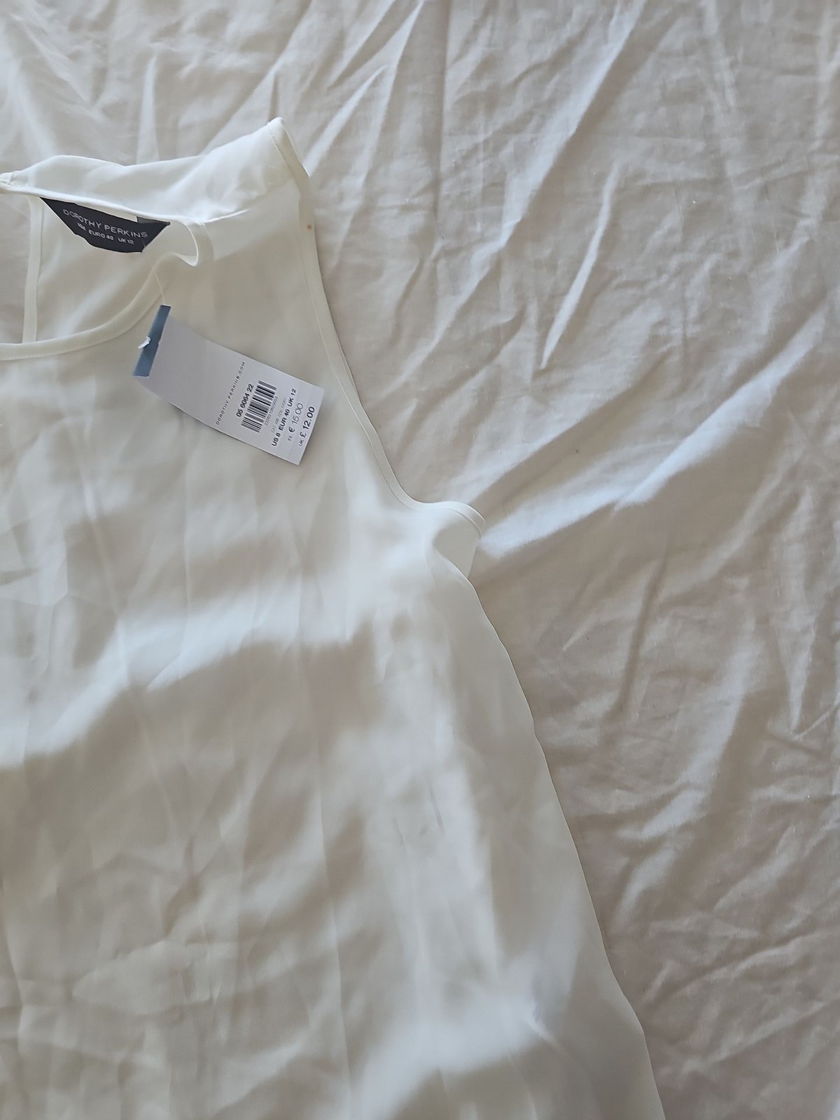 Dorothy Perkins White Sleeveless Blouse with Tags - Image 9