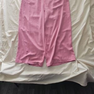 M&S Pink Wide Leg Drawstring Trousers Size 20 Short