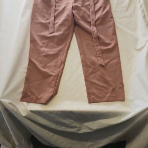 New Look Dusky Pink Belted High-Waist Trousers size 18 421