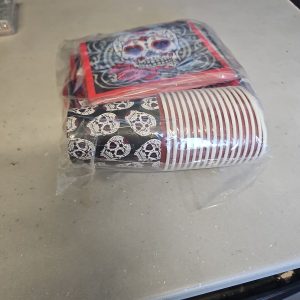 Sugar Skull Day of the Dead Party Set - Plates, Cups, Napkins