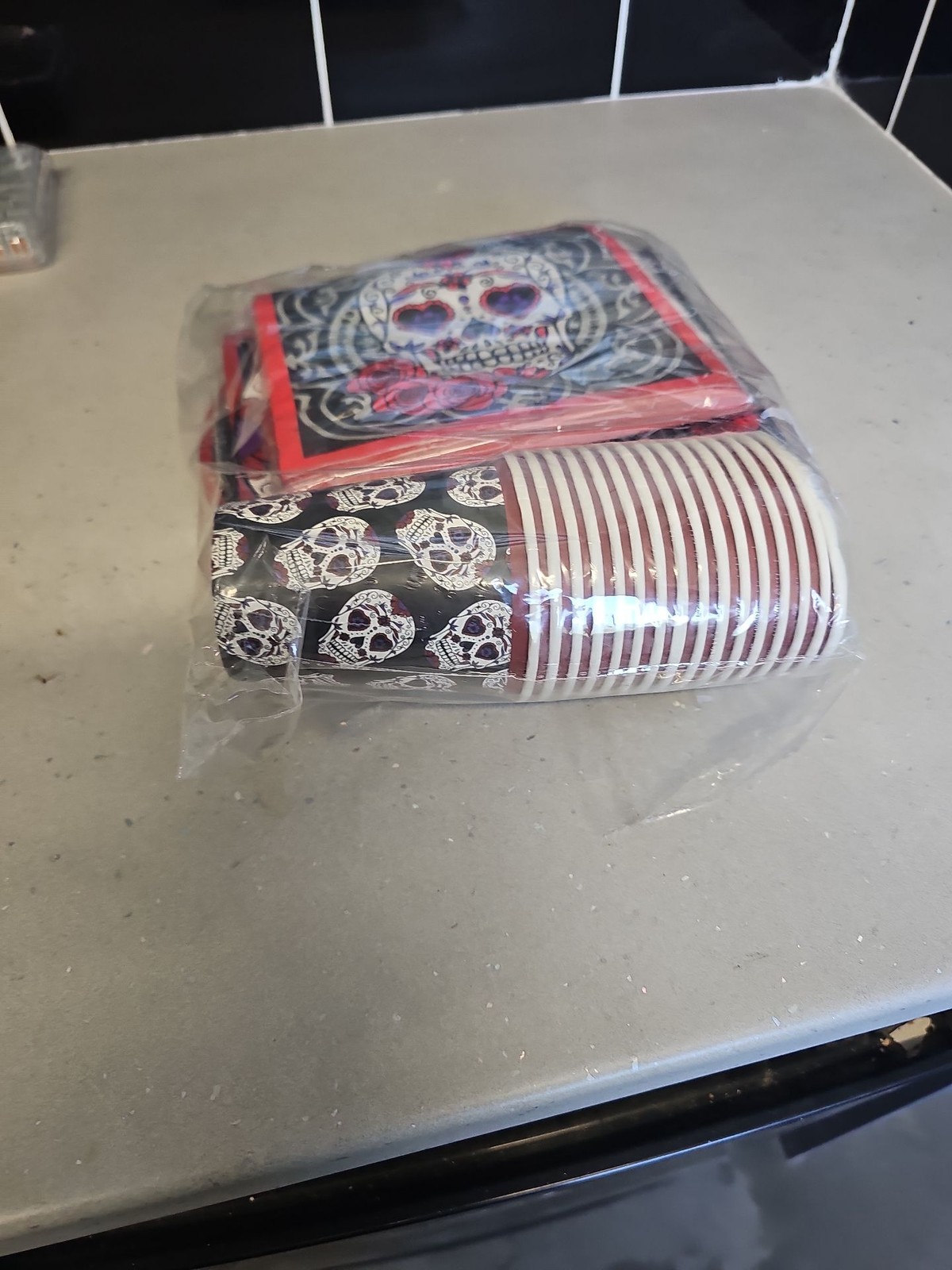 Sugar Skull Day of the Dead Party Set - Plates, Cups, Napkins
