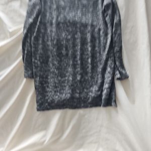 River Island Grey Space Dye Knit Long Sleeve Tunic Dress