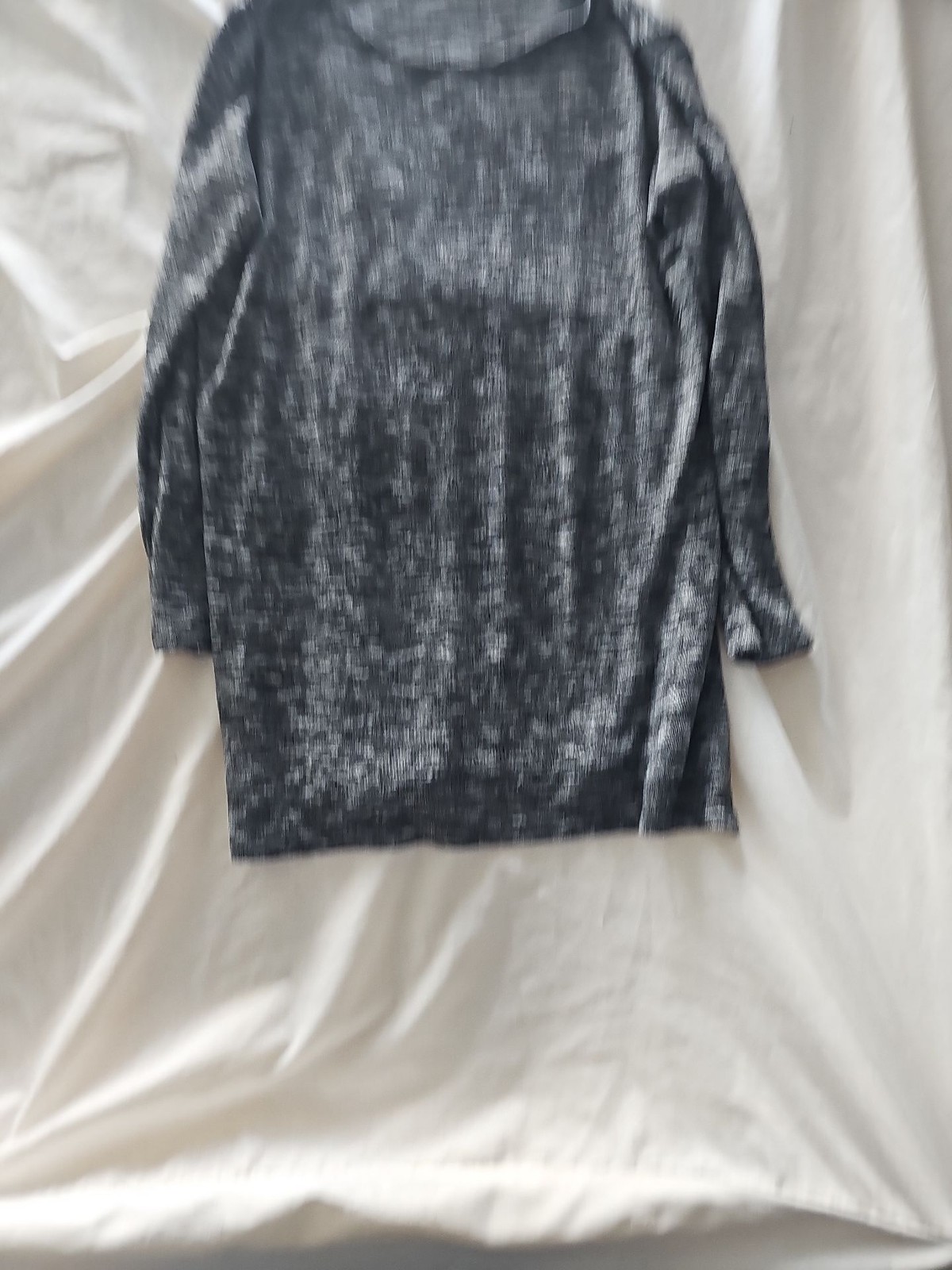 River Island Grey Space Dye Knit Long Sleeve Tunic Dress