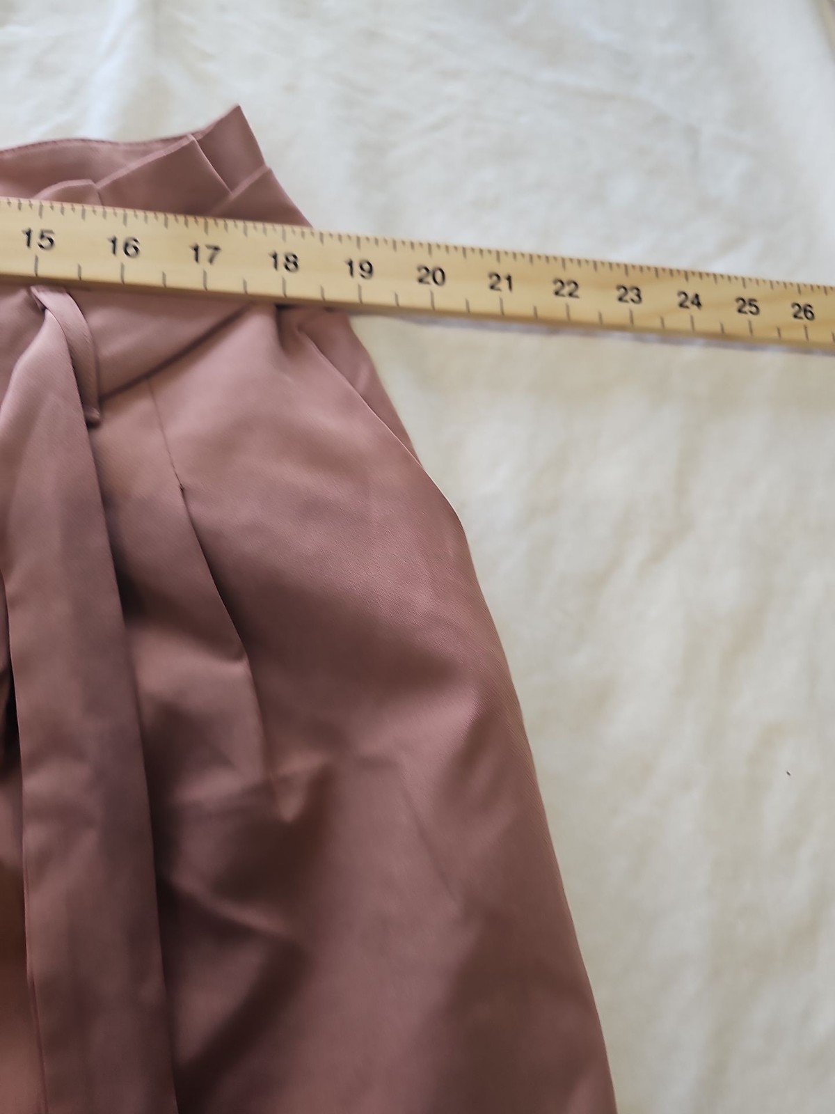 New Look Dusky Pink Belted High-Waist Trousers size 18 421 - Image 4
