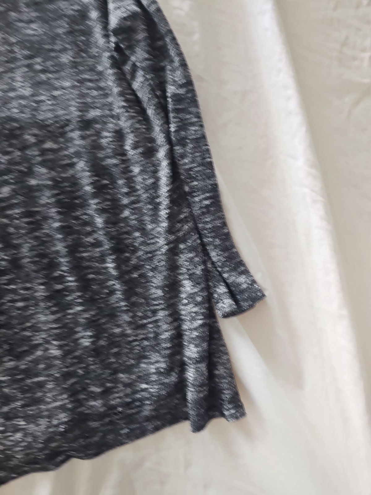 River Island Grey Space Dye Knit Long Sleeve Tunic Dress - Image 9