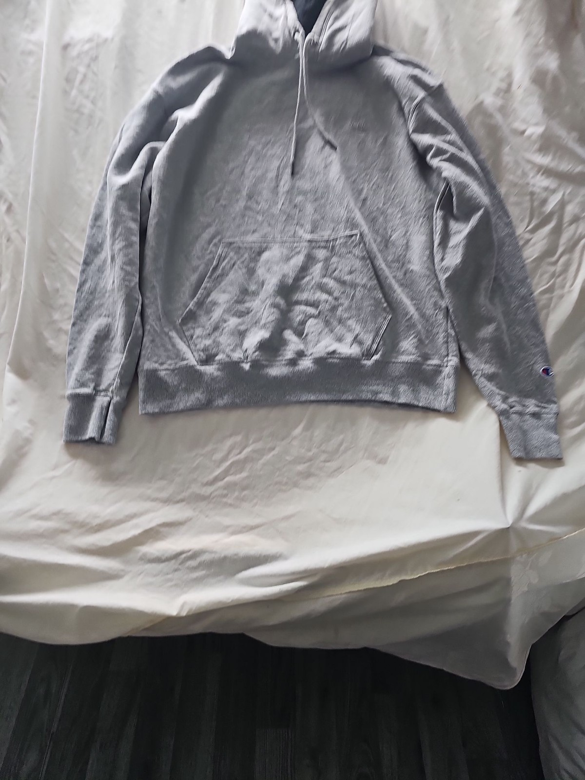 Champion Reverse Weave Grey Pullover Hoodie
