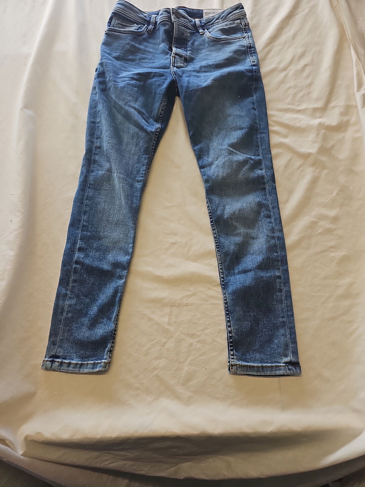 Primark Denim Co. Men's Skinny Jeans W34 L30 Mid Blue Wash 423