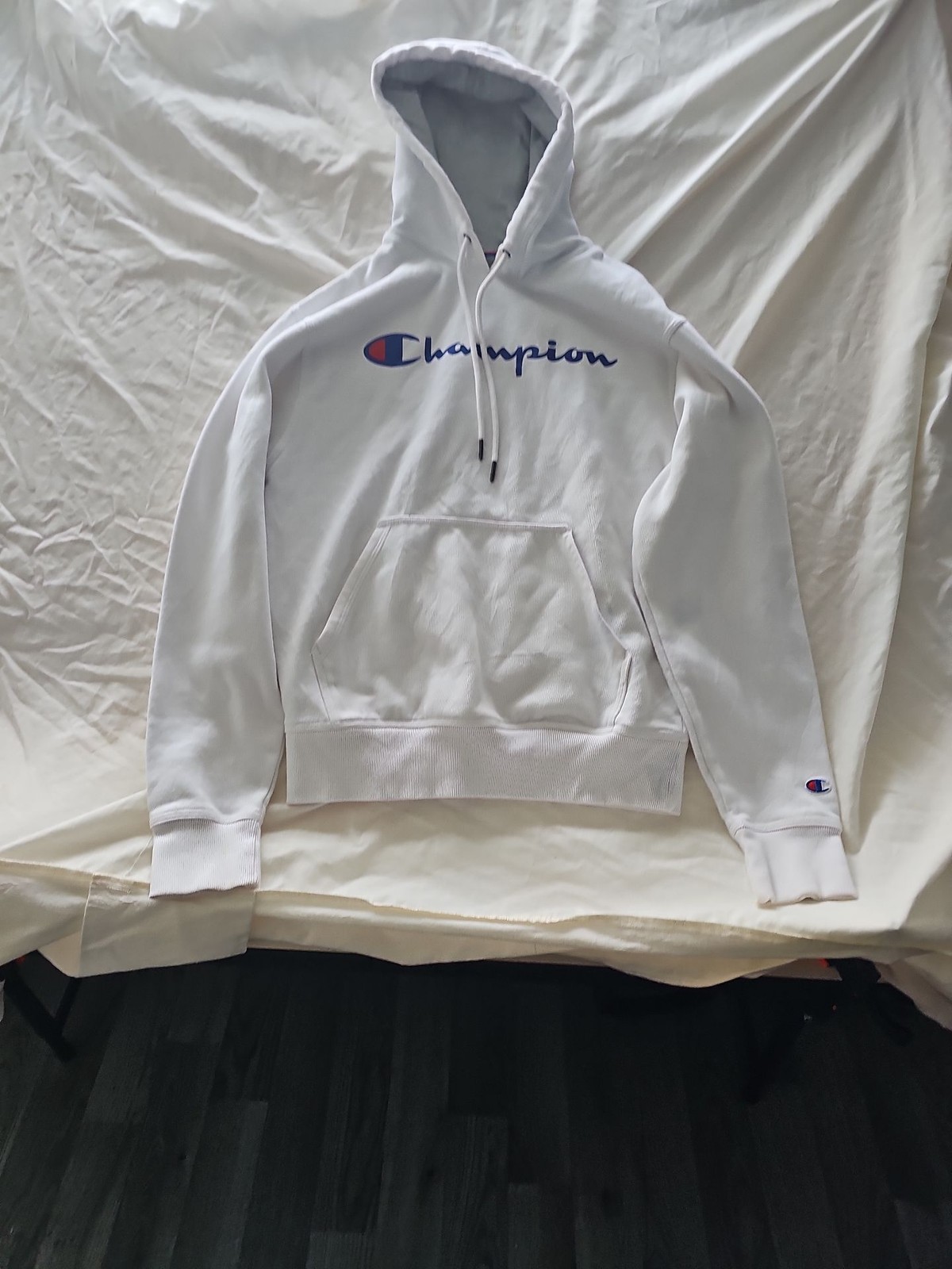 Champion Authentic Athleticwear White Logo Hoodie