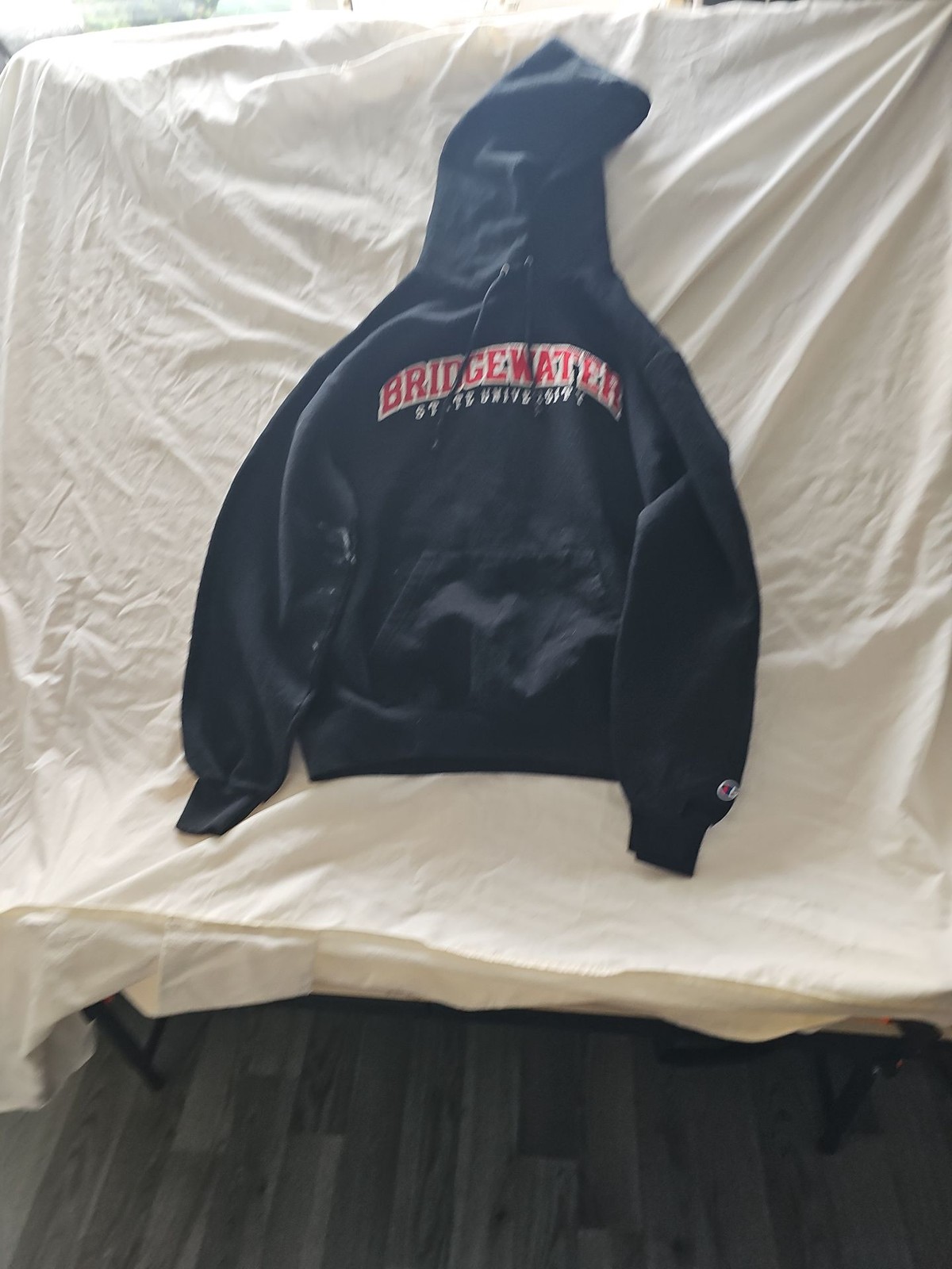 Champion Bridgewater State University Eco Fleece Hoodie Black Medium