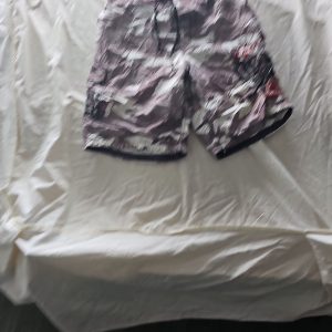 Ocean & Earth Camo Board Shorts with Contrast Red Stitching