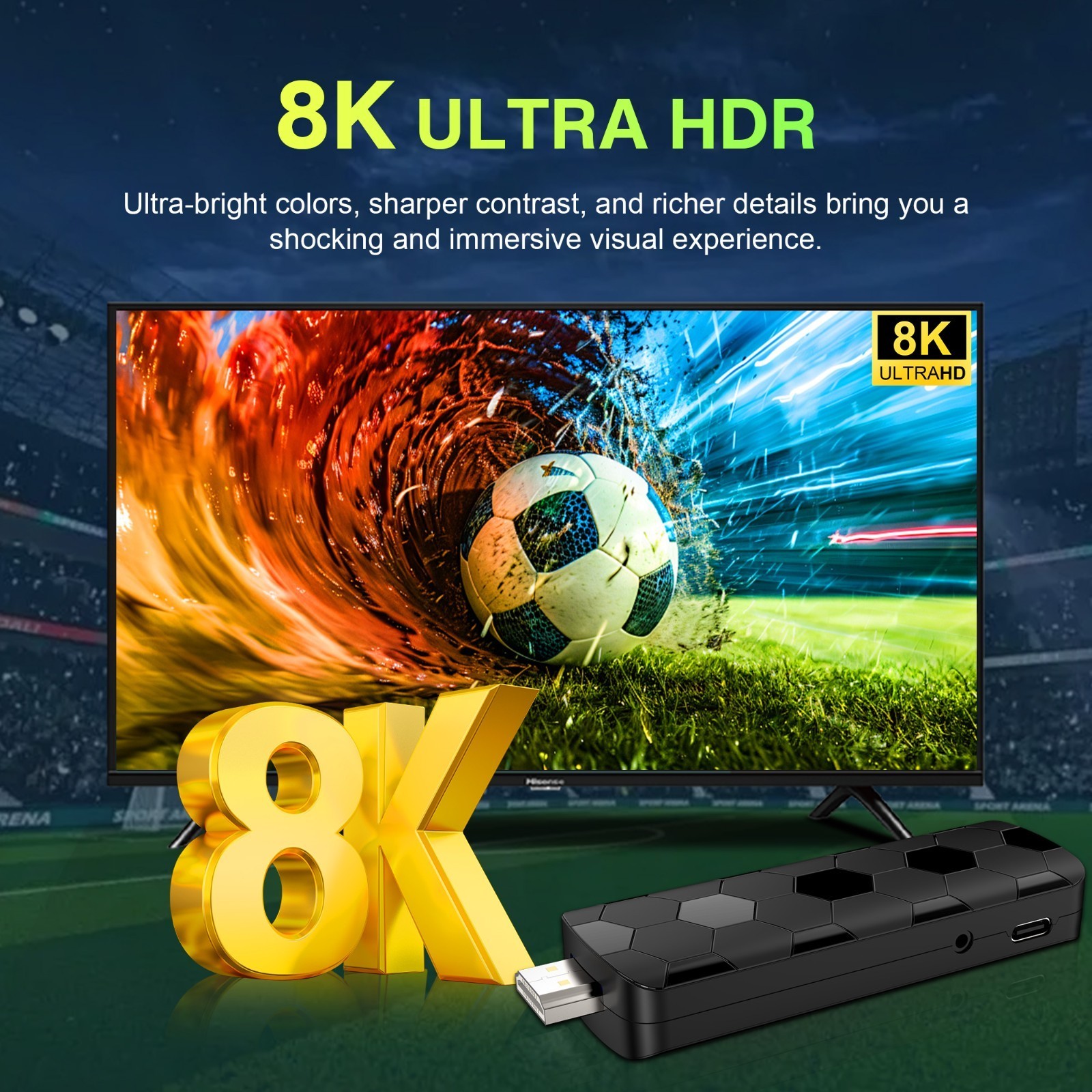 R3+ Mini TV Stick Dual UI Interface Android 16 ATV Ram 8GB Rom 128GB RK3518 - Image 8