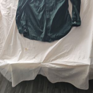 Crew Clothing Company Men's Forest Green Corduroy Slim Fit Shirt - XL