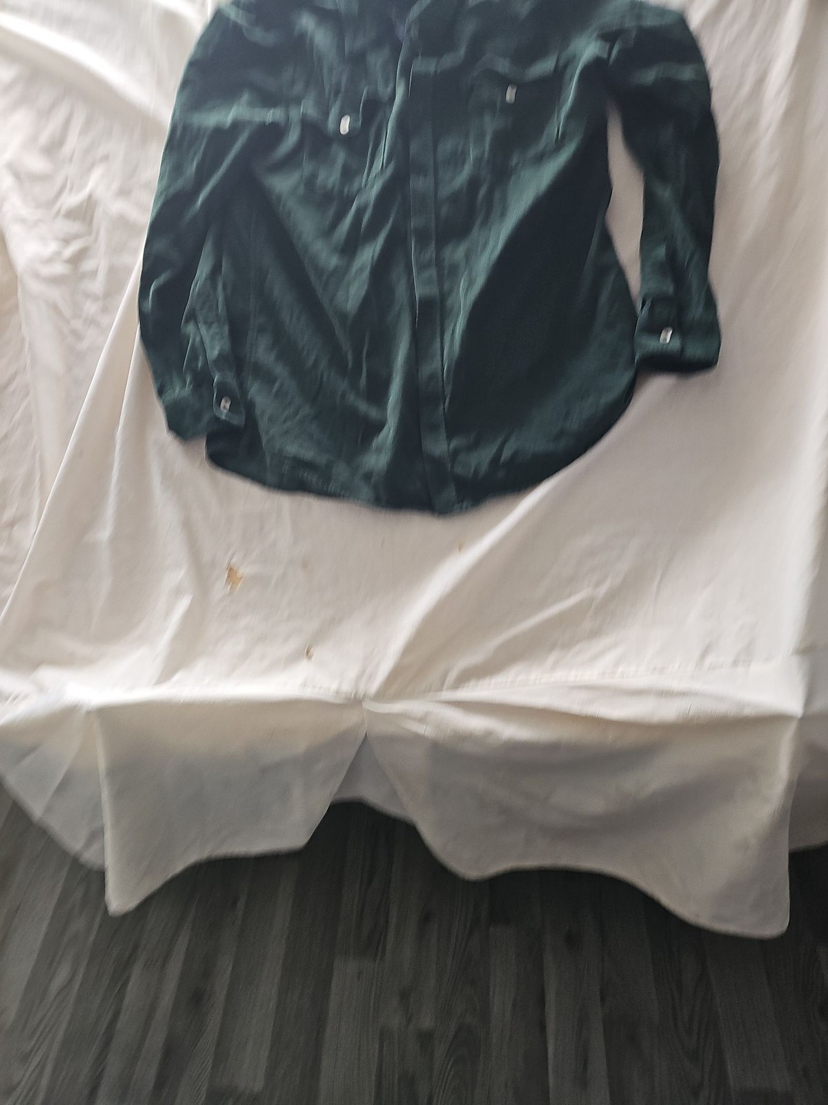 Crew Clothing Company Men's Forest Green Corduroy Slim Fit Shirt - XL