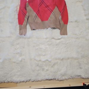 M&S Collection Argyle Intarsia Knit Sweater in Red, White and Camel