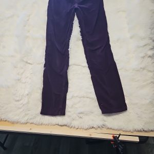 M&S Collection Deep Purple Corduroy Straight Leg Trousers
