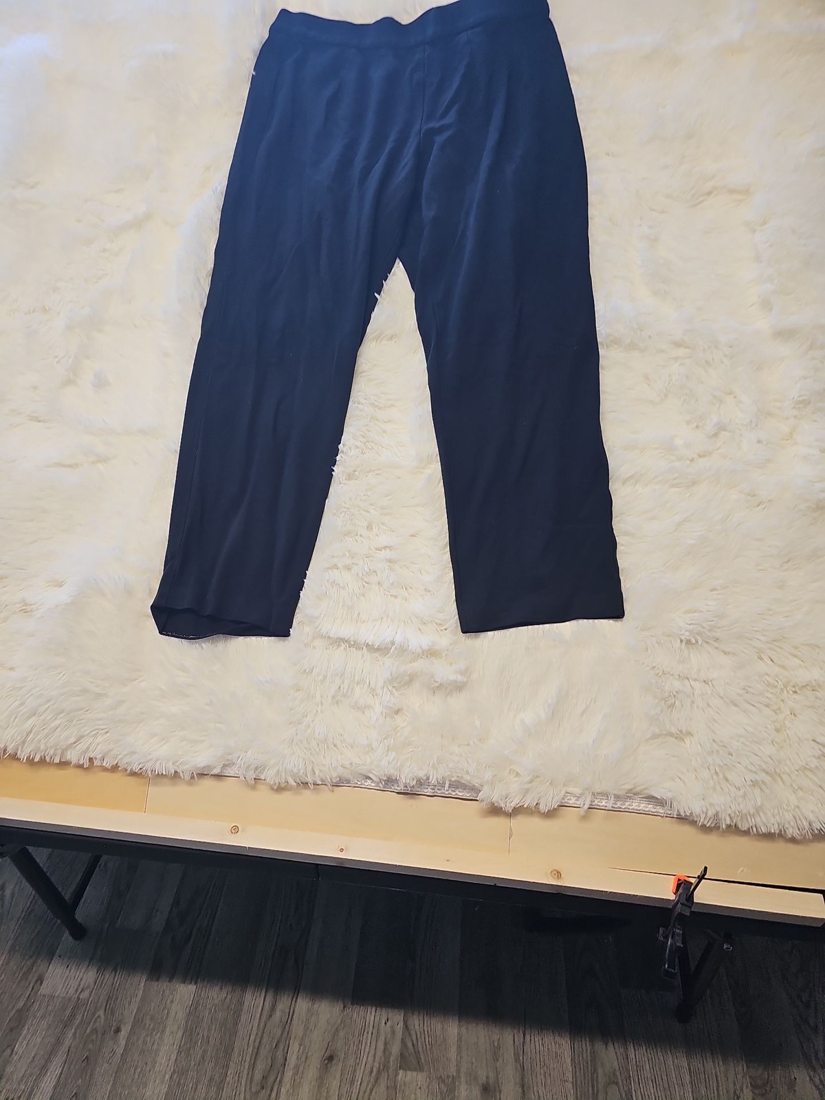 M&S Collection Women's Black Straight Leg Jersey Trousers