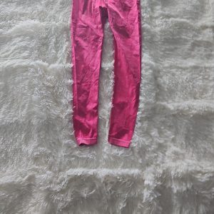 High-Waisted Pink Seamless Gym Leggings