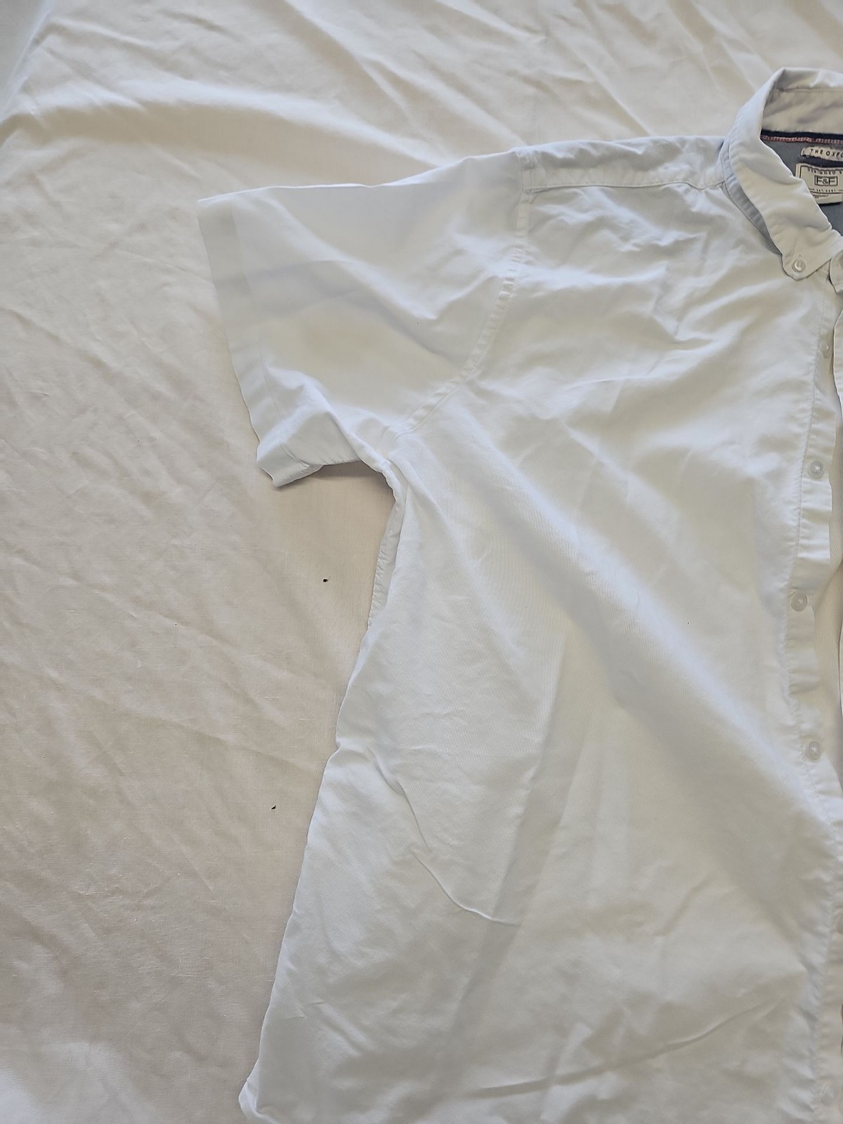 F&F Men's White Oxford Short Sleeve Shirt Size 3XL A445 - Image 3