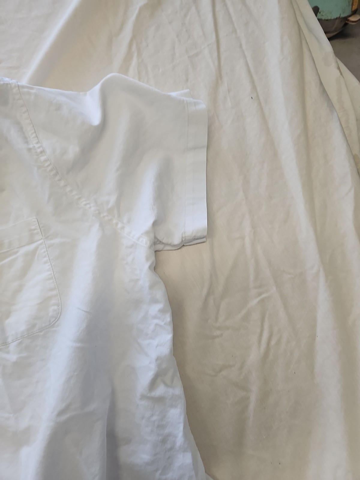 F&F Men's White Oxford Short Sleeve Shirt Size 3XL A445 - Image 4