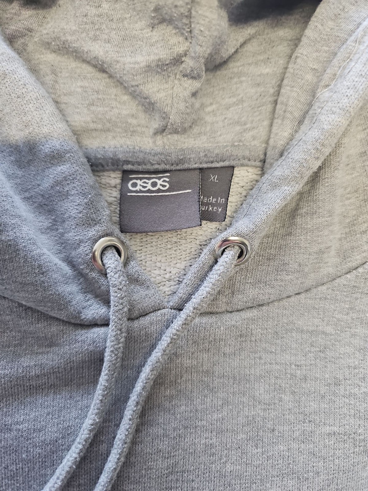 ASOS Men’s Grey Marl Over-the-Head Hoodie – XL A448