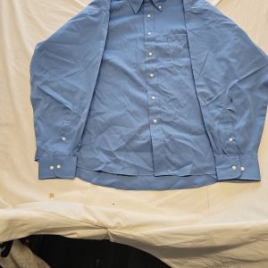 Van Heusen Ultra Wrinkle Free Blue Button-Down Shirt - 3XL Regular Fit B469