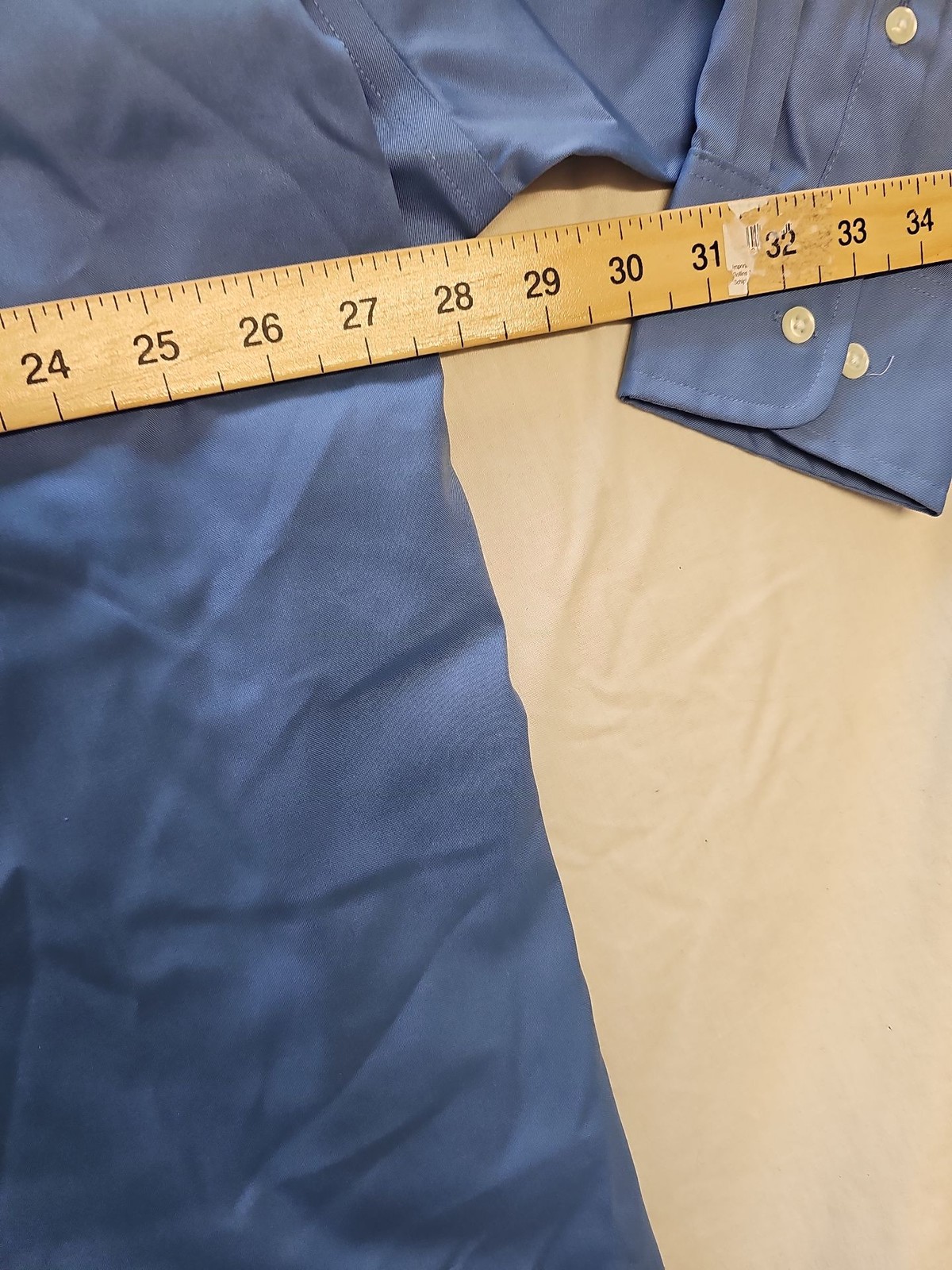 Van Heusen Ultra Wrinkle Free Blue Button-Down Shirt - 3XL Regular Fit B469 - Image 5