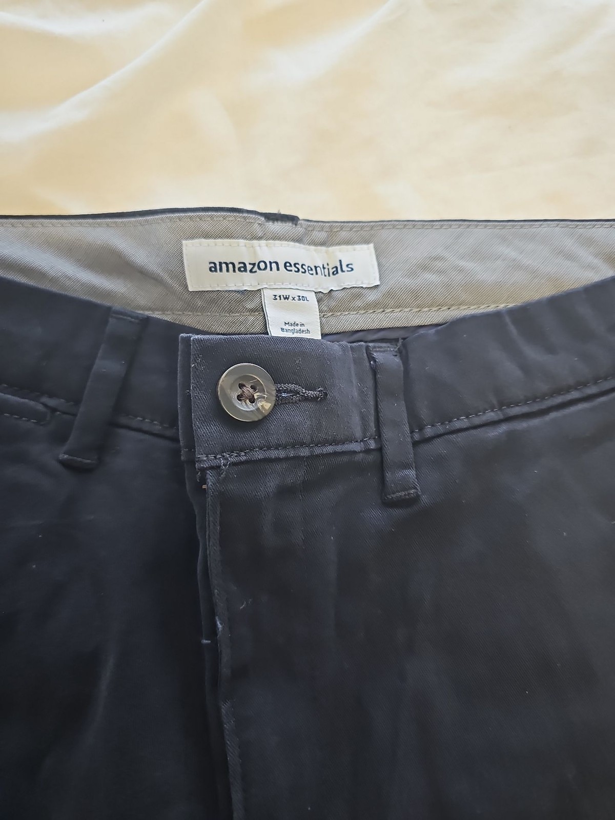 Amazon Essentials Men’s Navy Blue Slim-Fit Chino Trousers 31W x 30L  C472